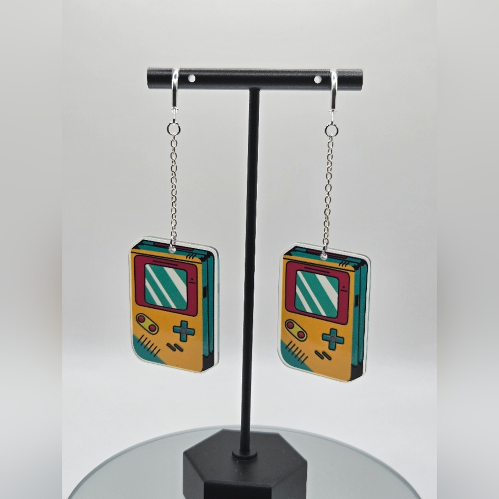 90s Game Boy Earrings | Retro Gamer Nostalgia